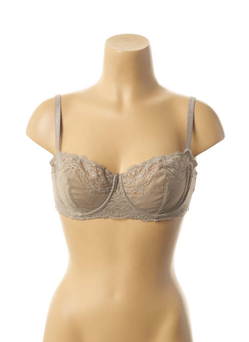 Soutien-gorge tissage dentelle gris VANITY FAIR femme
