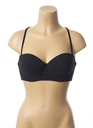 Haut de maillot de bain haut soutien-gorge moulé haut soutien-gorge moulé noir LOU femme
