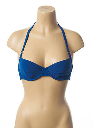 Haut de maillot de bain haut soutien-gorge moulé haut soutien-gorge moulé bleu LOU femme
