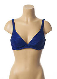 Haut de maillot de bain stretch bleu LOU femme