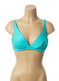 Haut de maillot de bain stretch bleu LOU femme