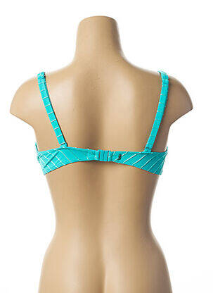Haut de maillot de bain stretch bleu LOU femme