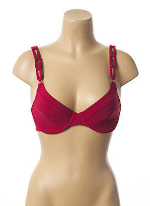 Haut de maillot de bain stretch rouge LOU femme