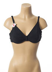 Haut de maillot de bain noir LOU pour femme seconde vue