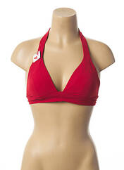 Haut de maillot de bain rouge LOU pour femme seconde vue