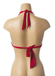 Haut de maillot de bain rouge LOU pour femme seconde vue