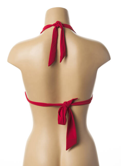 Haut de maillot de bain rouge LOU pour femme