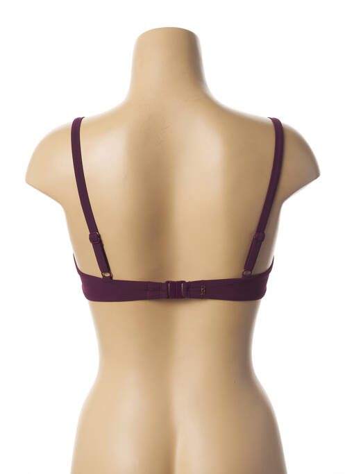 Haut de maillot de bain violet LOU pour femme