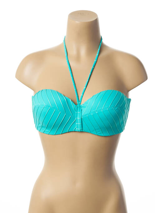 Haut de maillot de bain haut soutien-gorge moulé haut soutien-gorge moulé bleu LOU femme