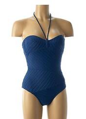 Maillot de bain 1 pièce bleu LOU pour femme seconde vue