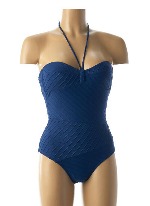 Maillot de bain 1 pièce bleu LOU pour femme