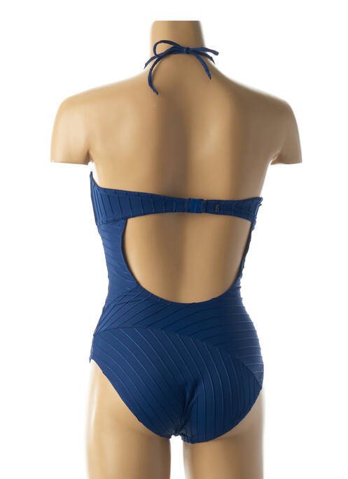 Maillot de bain 1 pièce bleu LOU pour femme