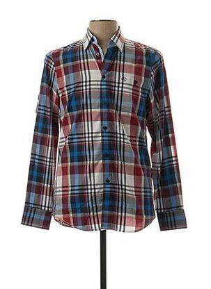 Chemise manches longues rouge FELLOWS pour homme
