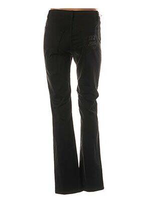 Pantalon droit taille haute taille haute noir JEZEQUEL femme