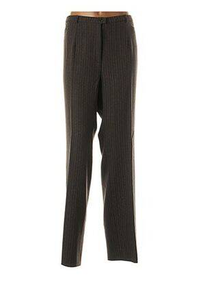 Pantalon droit stretch taille basse gris CHRISTIAN MARRY femme
