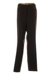 Pantalon droit stretch marron CHRISTIAN MARRY femme