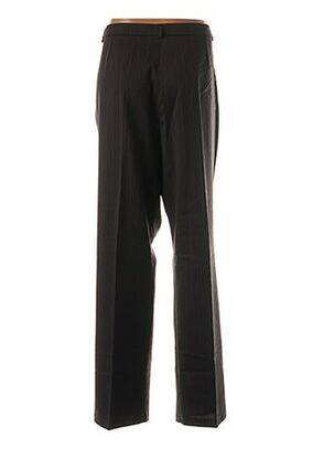Pantalon droit fermeture zippée sous rabat boutonné taille normale gris QUATTRO femme