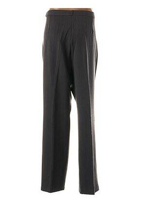 Pantalon droit fermeture zippée sous rabat boutonné taille normale gris QUATTRO femme