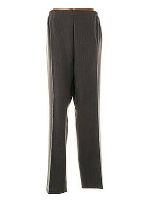 Pantalon droit taille élastique gris QUATTRO femme