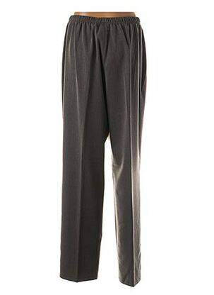 Pantalon droit taille élastique gris QUATTRO femme