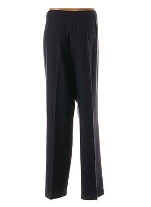 Pantalon droit taille élastique bleu QUATTRO femme