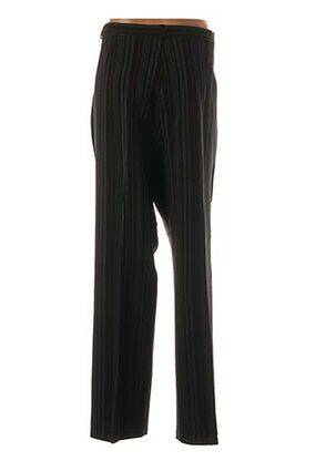 Pantalon droit fermeture zippée sous rabat boutonné taille normale noir QUATTRO femme