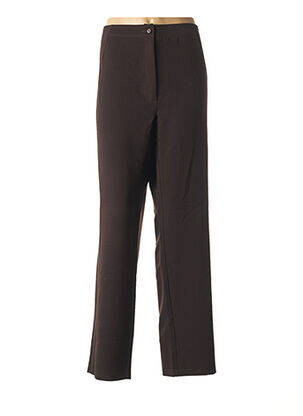 Pantalon droit stretch taille normale marron QUATTRO femme