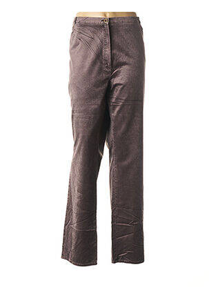 Pantalon droit stretch taille normale violet QUATTRO femme