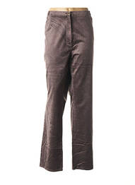 Pantalon droit stretch taille normale violet QUATTRO femme