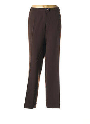 Pantalon droit stretch taille normale marron QUATTRO femme