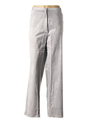 Pantalon droit stretch taille normale gris QUATTRO femme