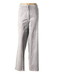 Pantalon droit stretch taille normale gris QUATTRO femme