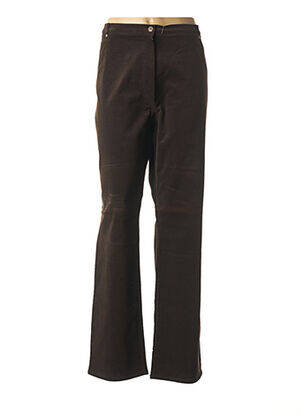 Pantalon droit stretch taille normale marron QUATTRO femme