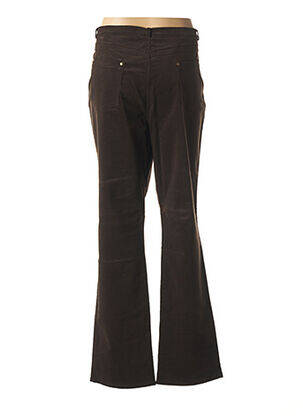 Pantalon droit stretch taille normale marron QUATTRO femme