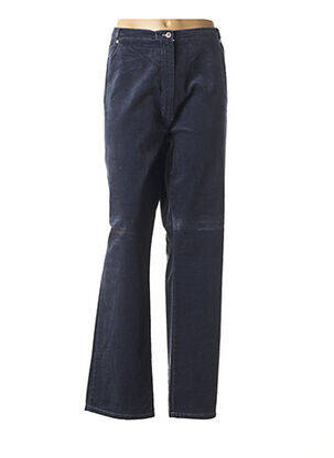 Pantalon droit stretch taille normale bleu QUATTRO femme