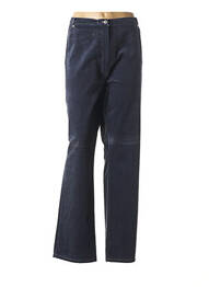 Pantalon droit stretch taille normale bleu QUATTRO femme