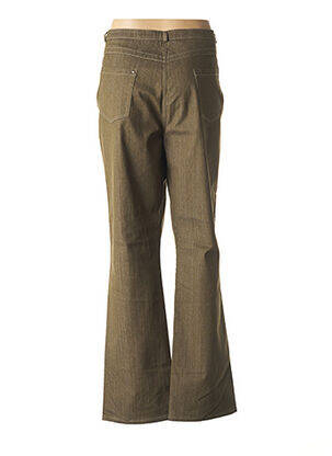 Pantalon droit stretch taille normale vert QUATTRO femme
