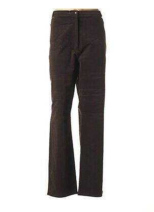 Pantalon droit stretch taille normale marron QUATTRO femme