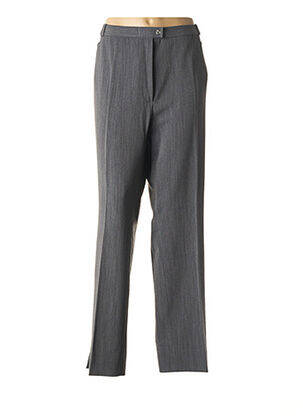 Pantalon droit stretch taille normale gris QUATTRO femme