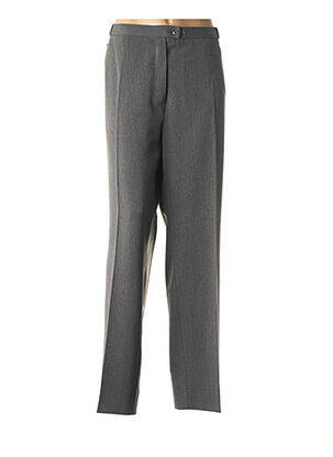 Pantalon droit stretch taille normale gris QUATTRO femme