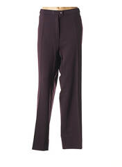 Pantalon droit violet QUATTRO pour femme seconde vue