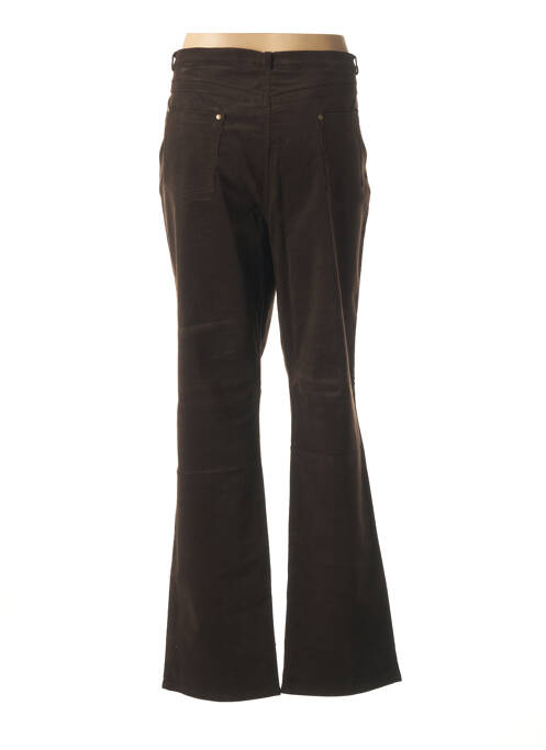 Pantalon droit stretch taille normale marron QUATTRO femme