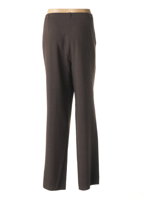 Pantalon droit marron CHRISTIAN MARRY pour femme