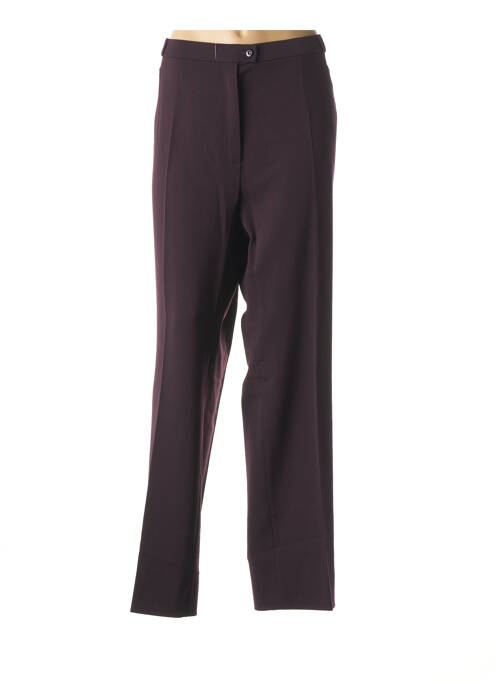 Pantalon droit violet QUATTRO pour femme
