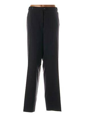 Pantalon droit fermeture zippée sous rabat boutonné taille normale gris QUATTRO femme