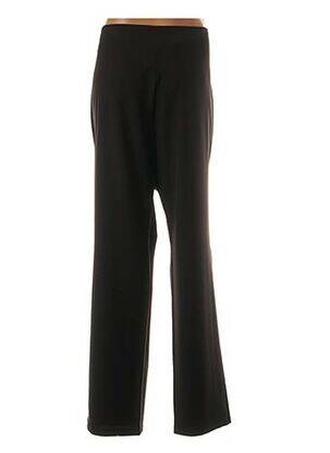 Pantalon droit fermeture zippée sous rabat boutonné marron QUATTRO femme