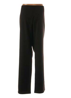 Pantalon droit fermeture zippée sous rabat boutonné taille normale marron QUATTRO femme