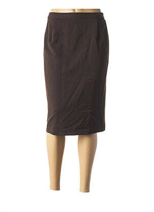 Jupe mi-longue taille normale marron QUATTRO femme