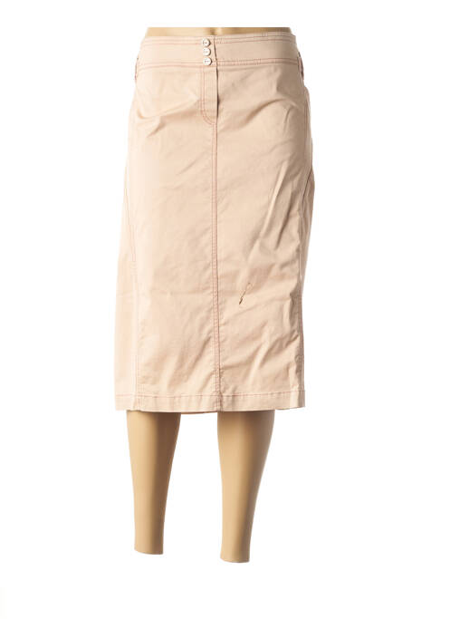 Jupe mi-longue rose QUATTRO pour femme