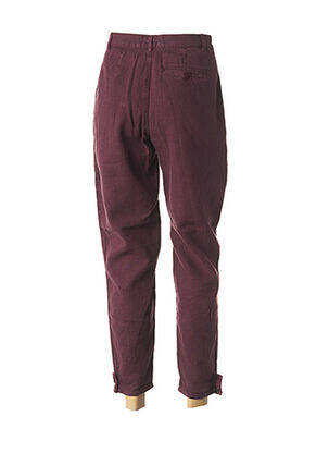 Pantalon 7/8 taille haute taille haute violet BENSIMON femme